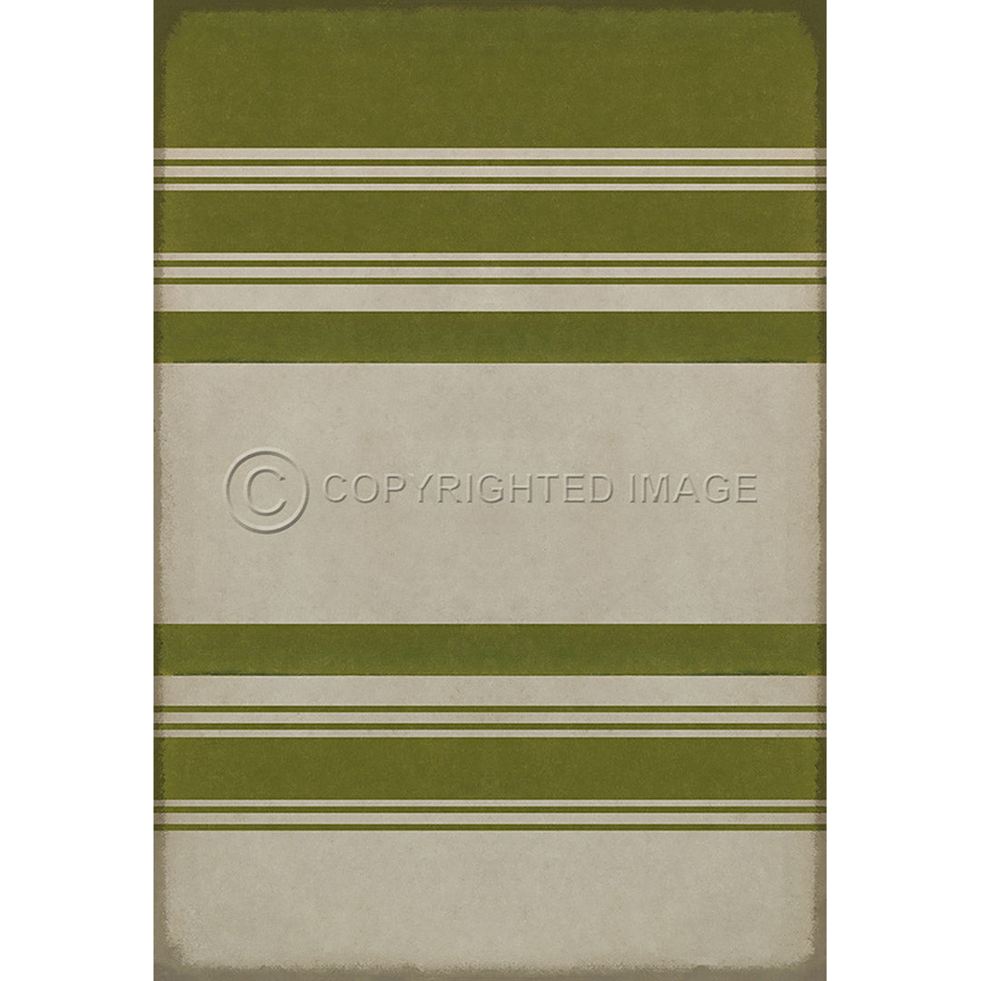 Pattern 50 Organic Stripes Green and White 70x102