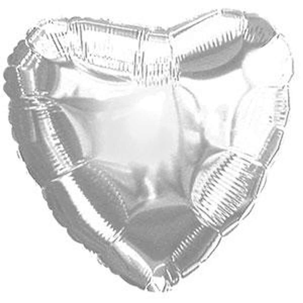 Silver Heart Balloon