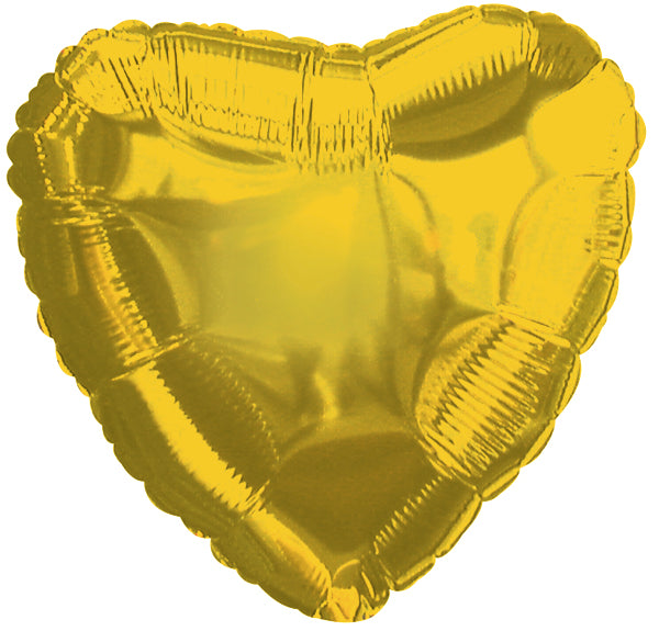 Gold Heart Balloon