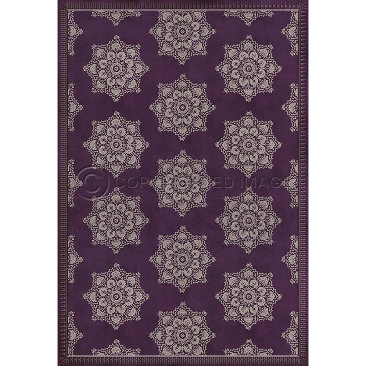 Indian Loop Aubergine 120x175