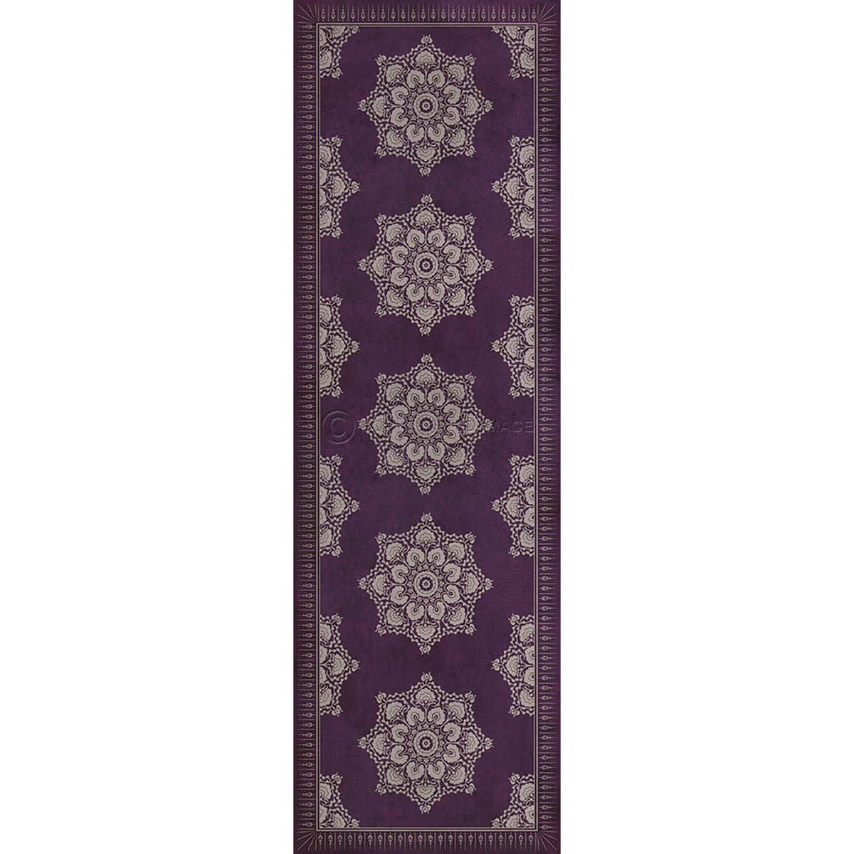 Indian Loop Aubergine 36x115