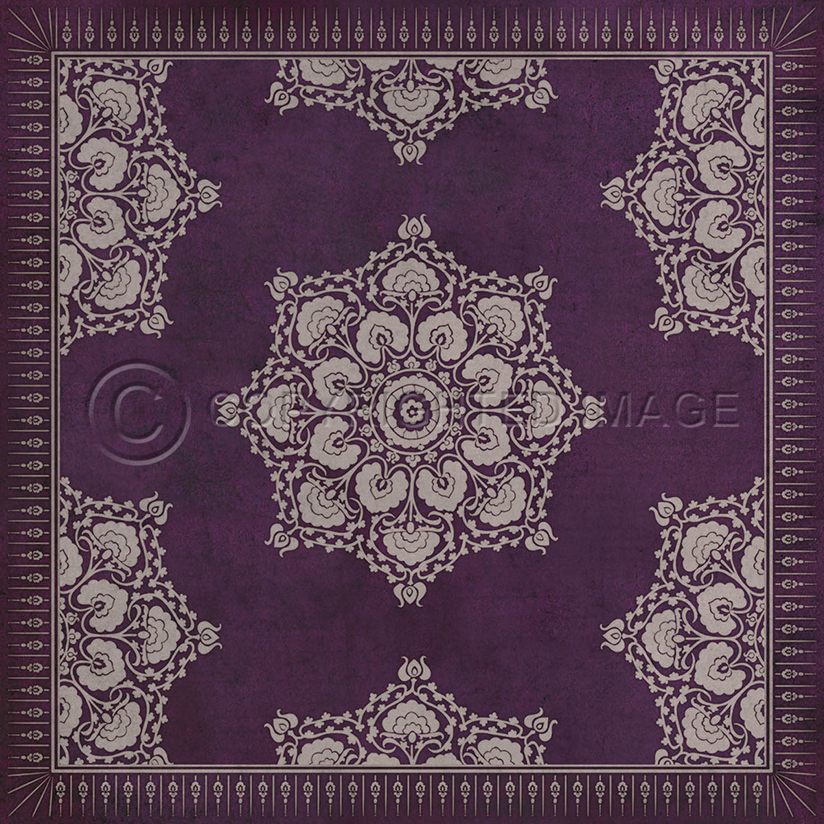 Indian Loop Aubergine 36x36