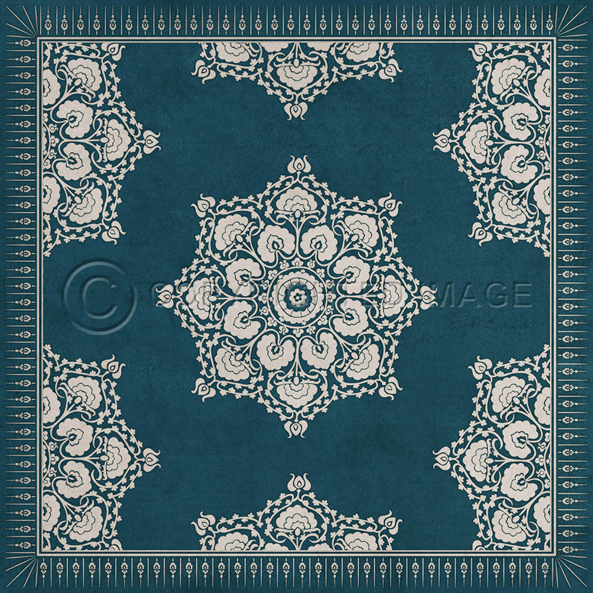 Indian Loop Indigo 48x48