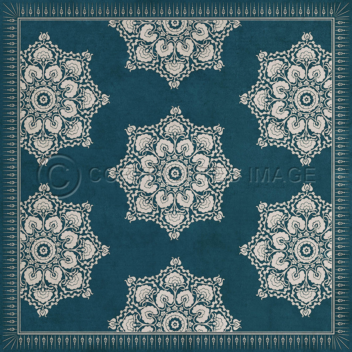 Indian Loop Indigo 60x60