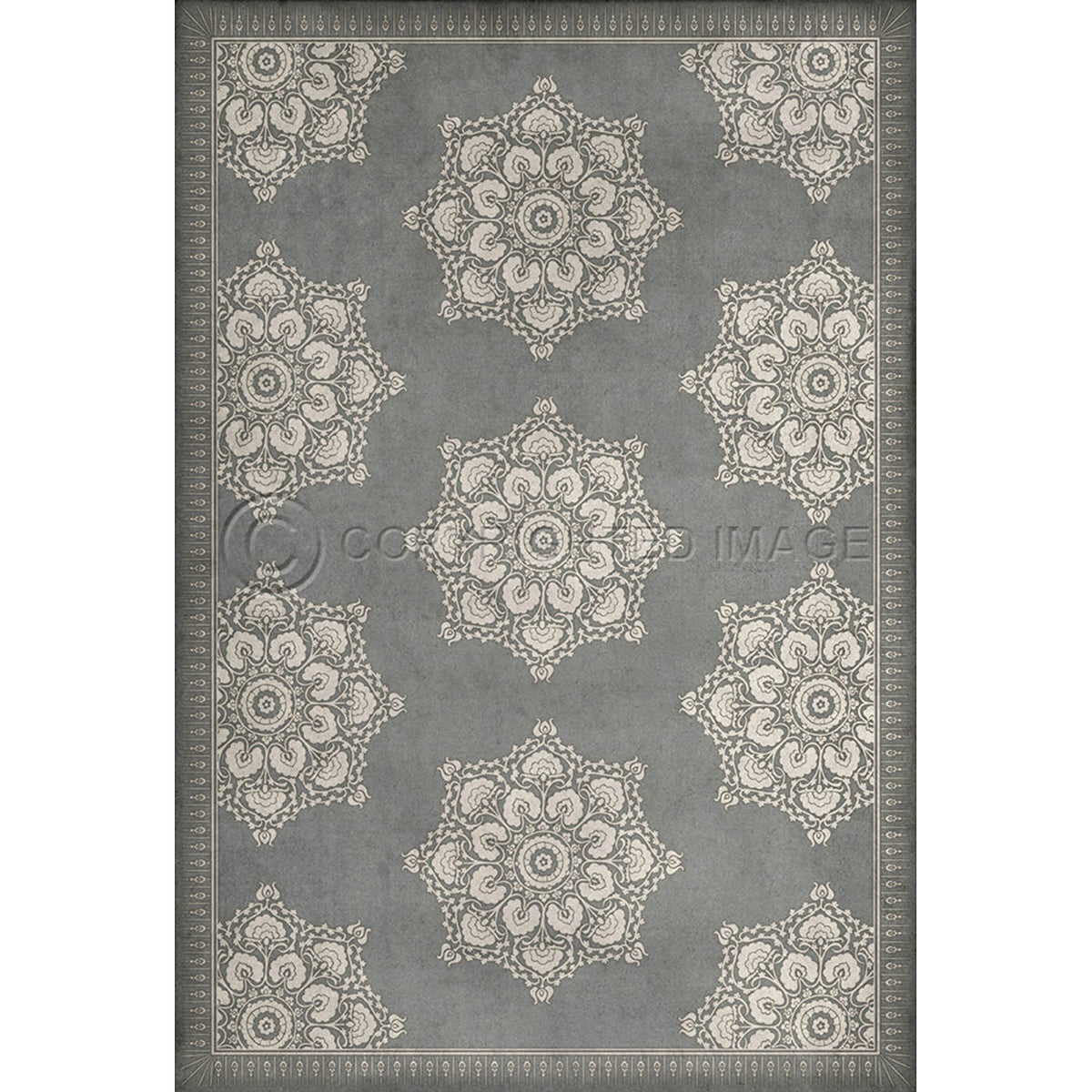 Indian Loop Pewter and Flax 38x56