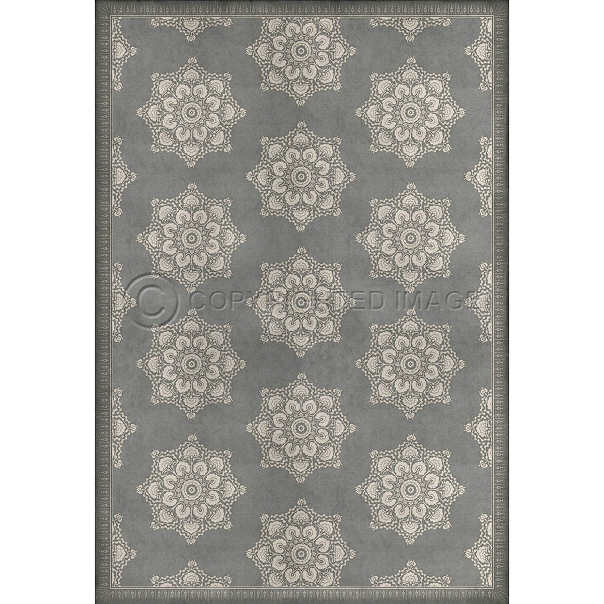 Indian Loop Pewter and Flax 96x140