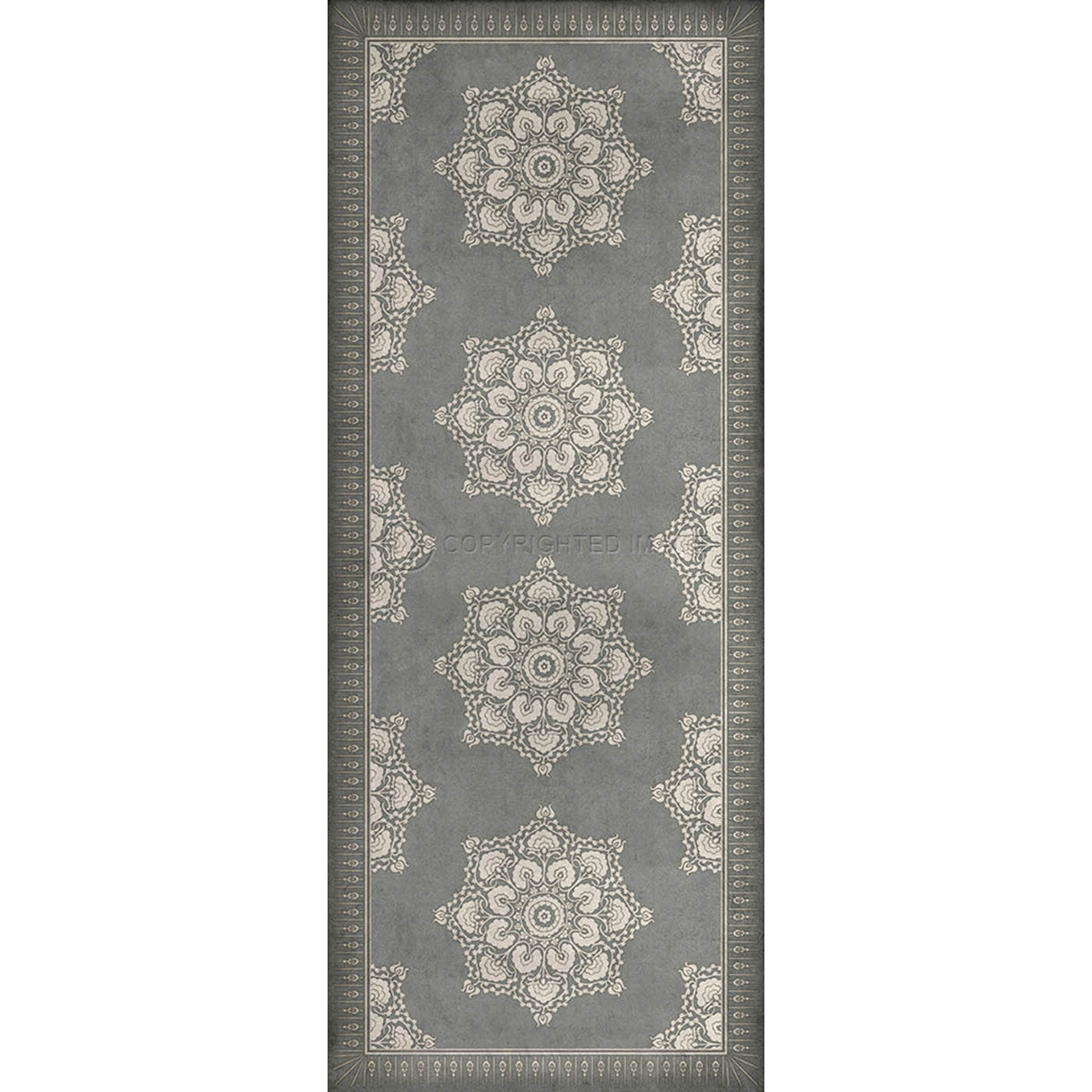 Indian Loop Pewter and Flax 36x90