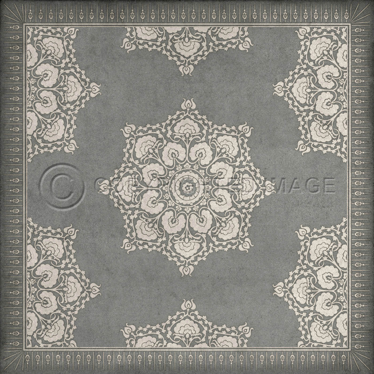 Indian Loop Pewter and Flax 36x36