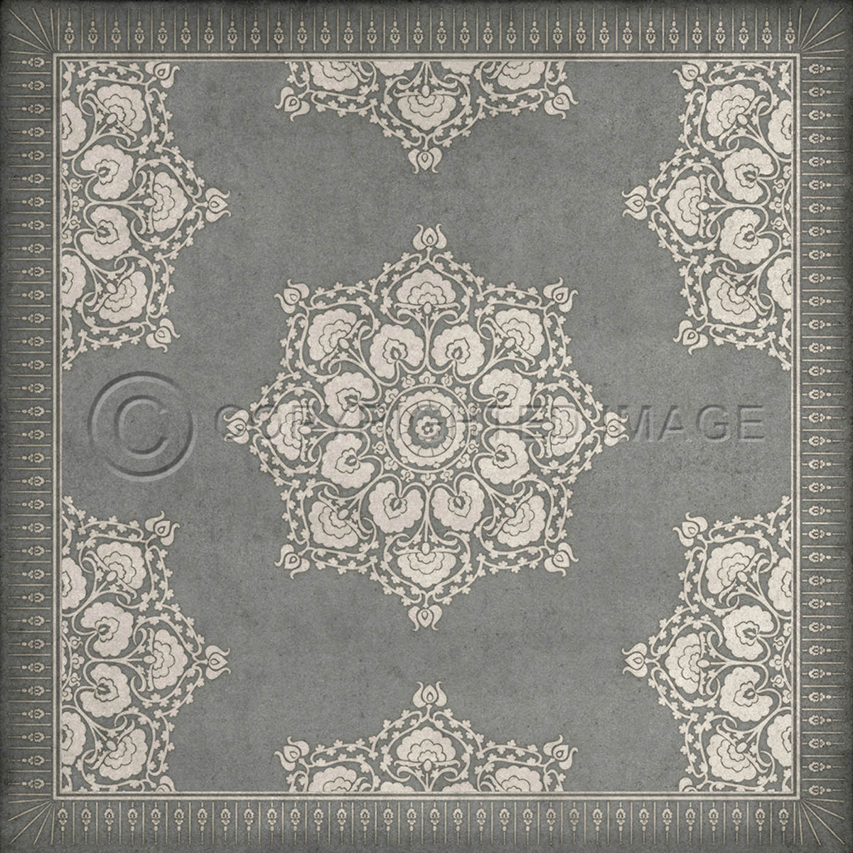 Indian Loop Pewter and Flax 48x48