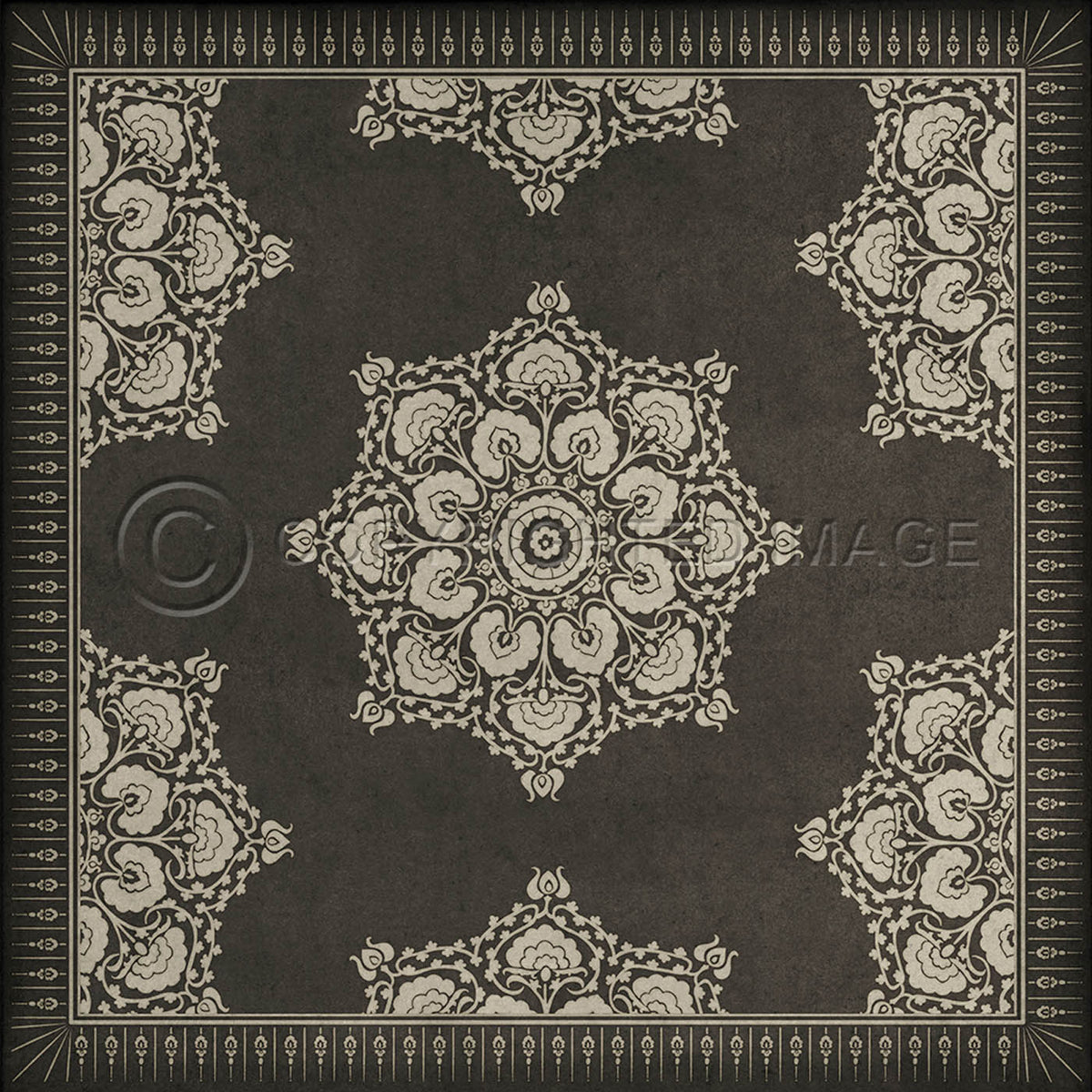 Indian Loop Charcoal and Clay 36x36