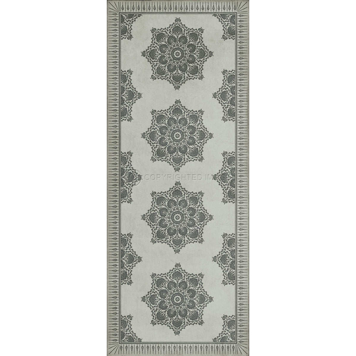 Indian Loop Linen and Charcoal 36x90