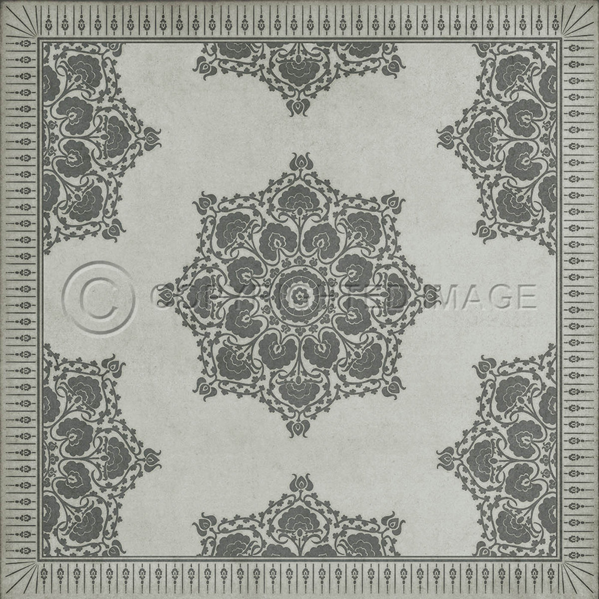 Indian Loop Linen and Charcoal 36x36