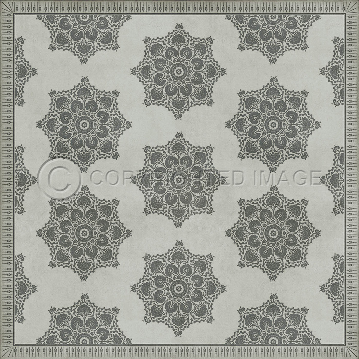 Indian Loop Linen and Charcoal 120x120