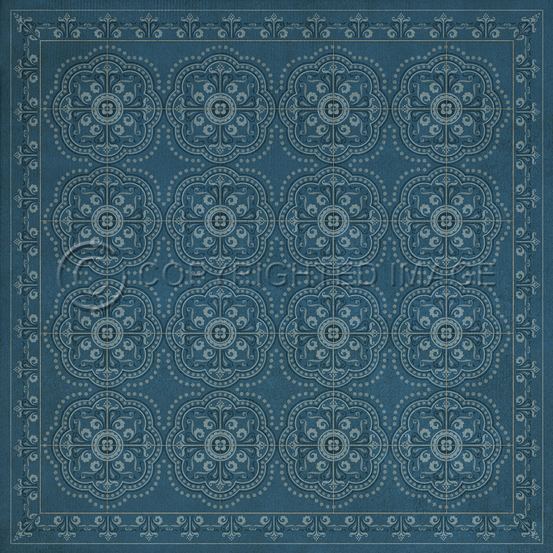 Pattern 28 Dark Blue Waters 36x36