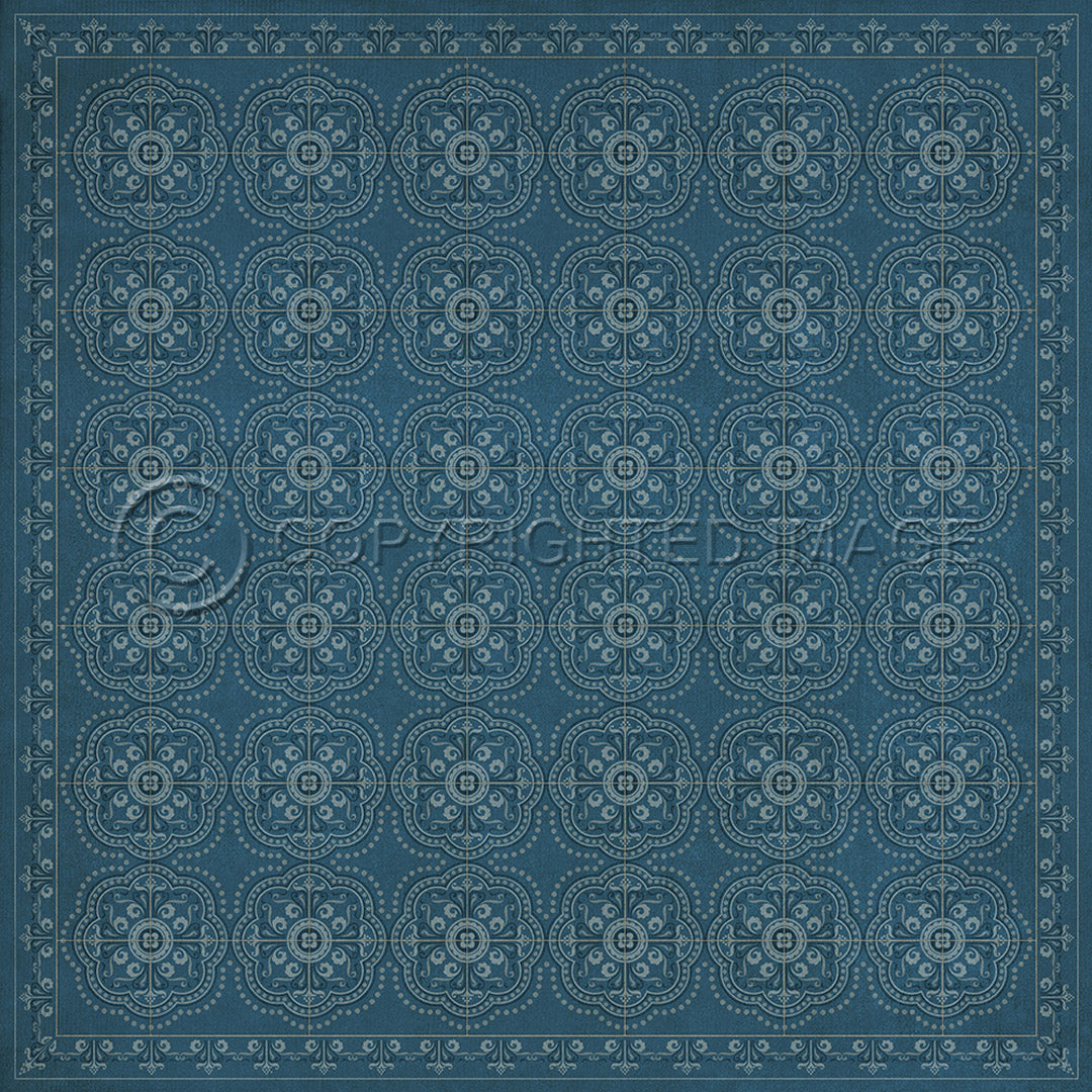 Pattern 28 Dark Blue Waters 60x60