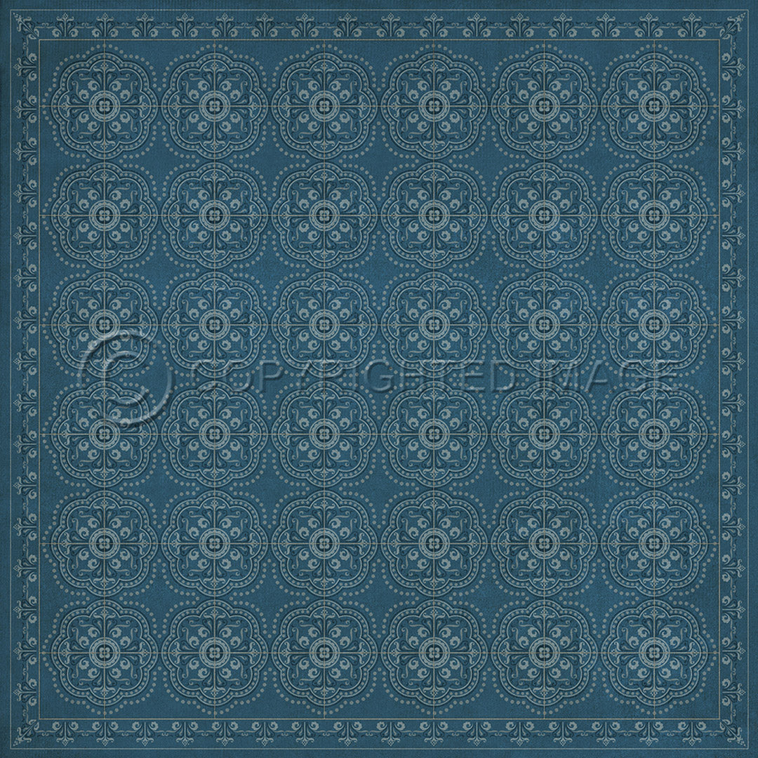Pattern 28 Dark Blue Waters 72x72