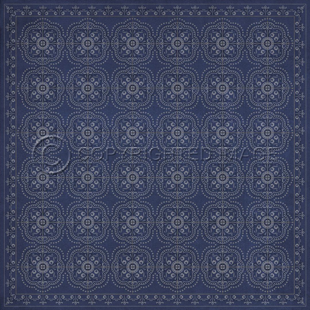 Pattern 28 Indigo Bandana 60x60