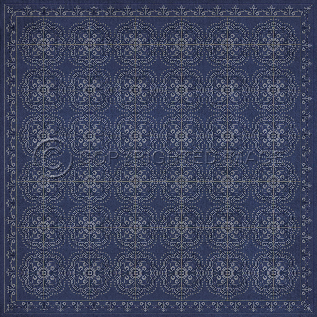 Pattern 28 Indigo Bandana 72x72