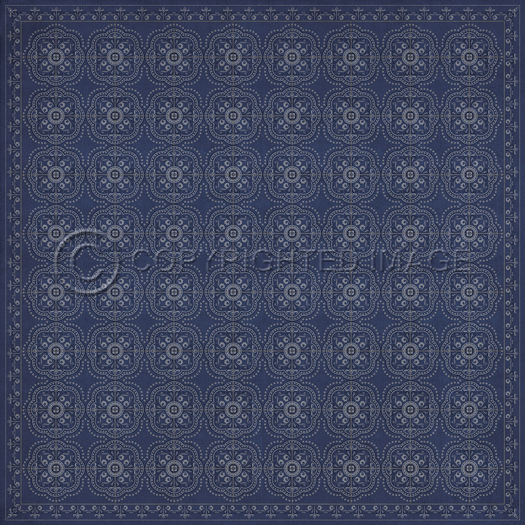 Pattern 28 Indigo Bandana 120x120