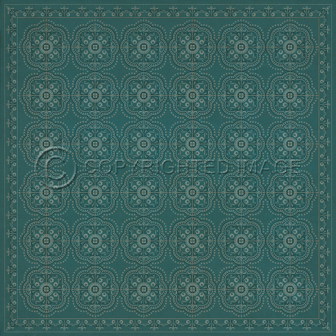 Pattern 28 Teal Bandana 72x72