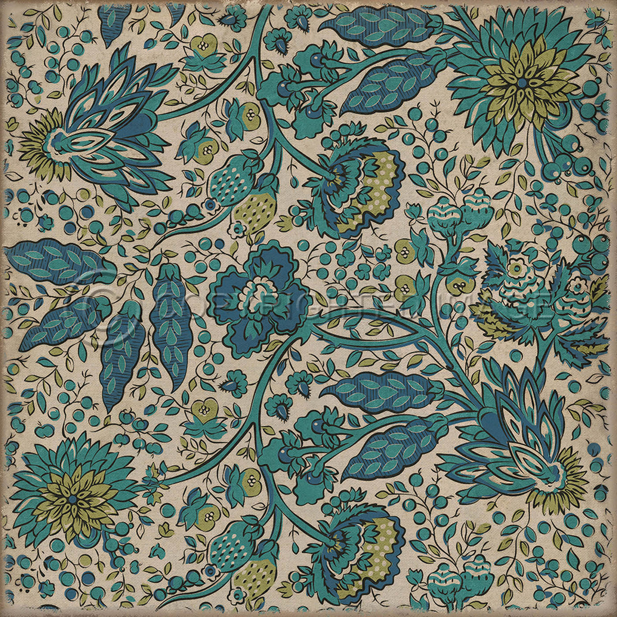 Garden Gate Beneath A Mountains Brow 36x36