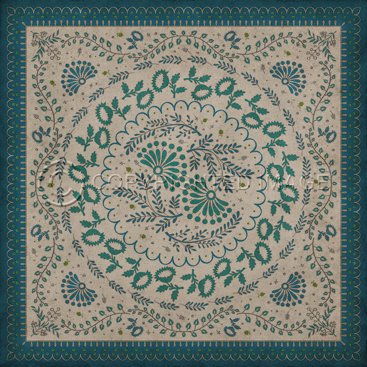 Cozens Mist Covered Mountains 48x48