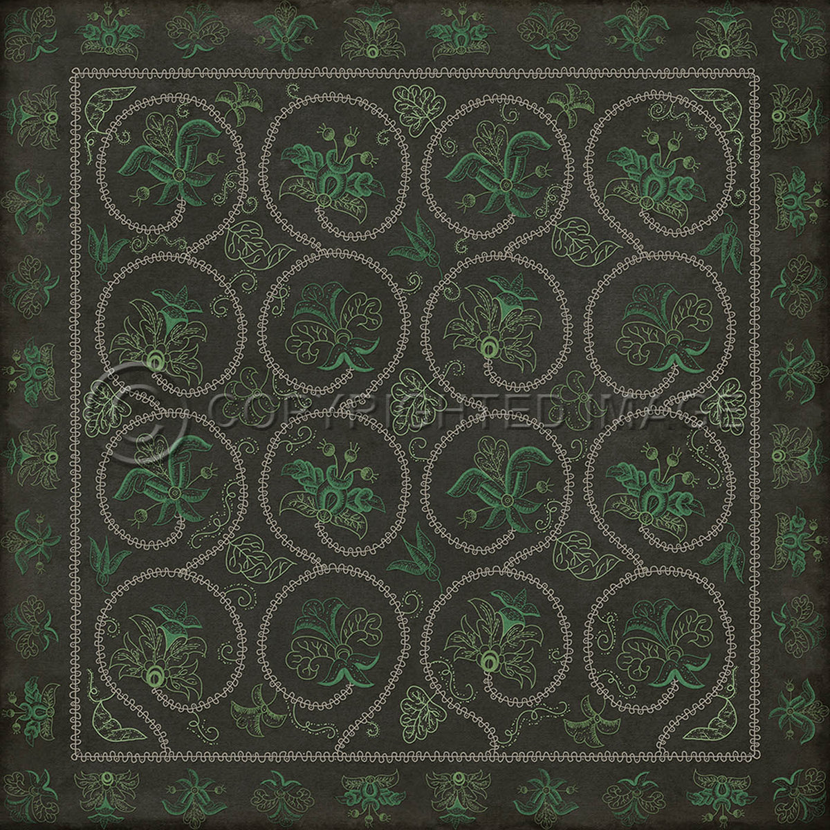 Crewelwork Beebalm 36x36