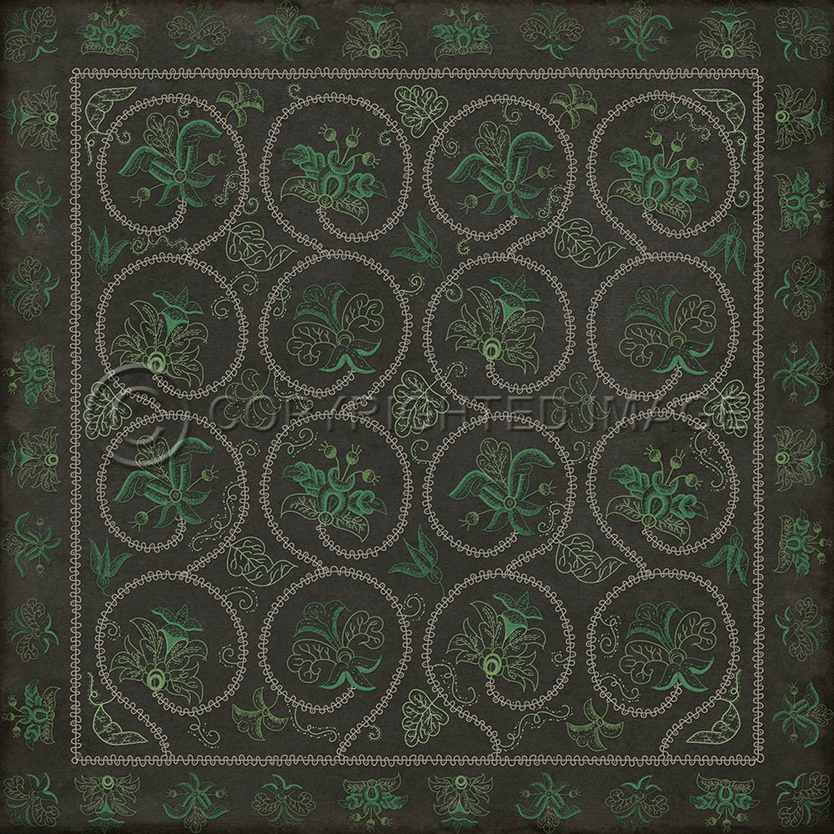 Crewelwork Beebalm 48x48