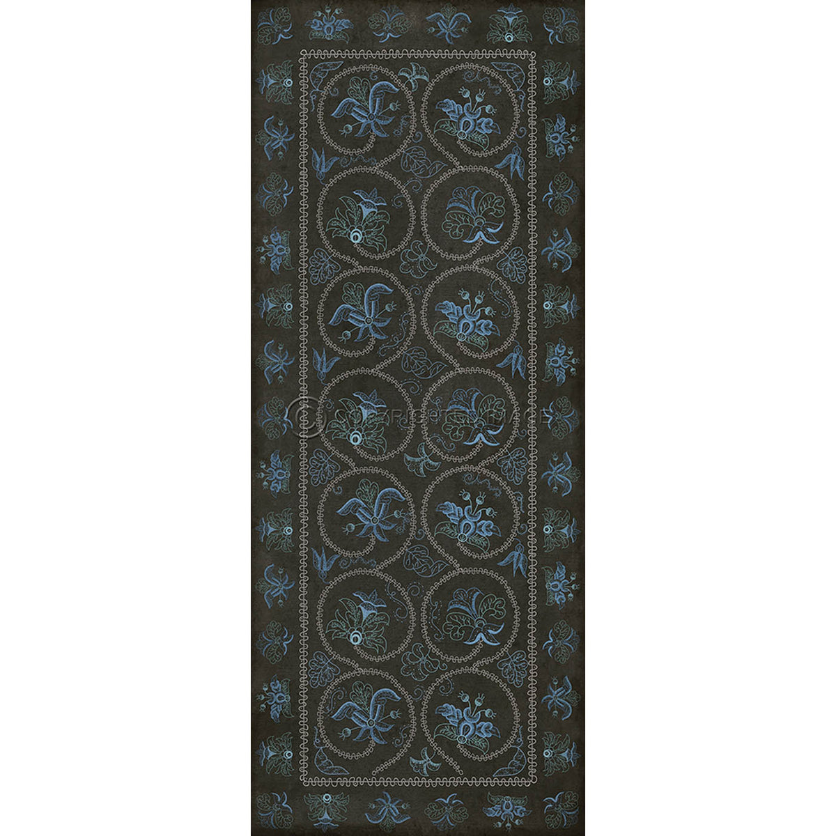 Crewelwork Delphinium 36x90