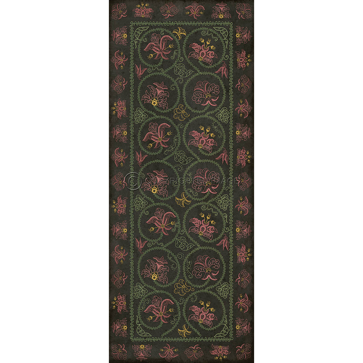 Crewelwork Dianthus 36x90