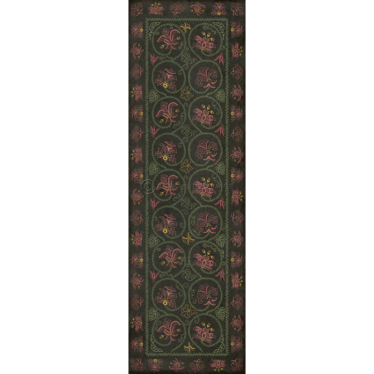 Crewelwork Dianthus 36x115