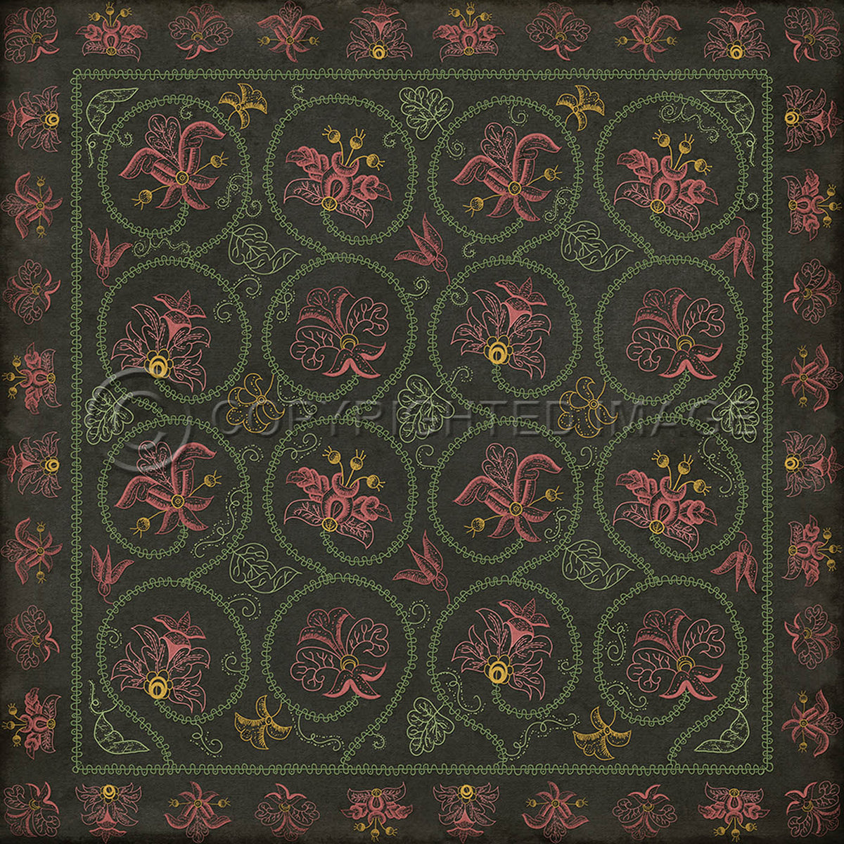 Crewelwork Dianthus 96x96