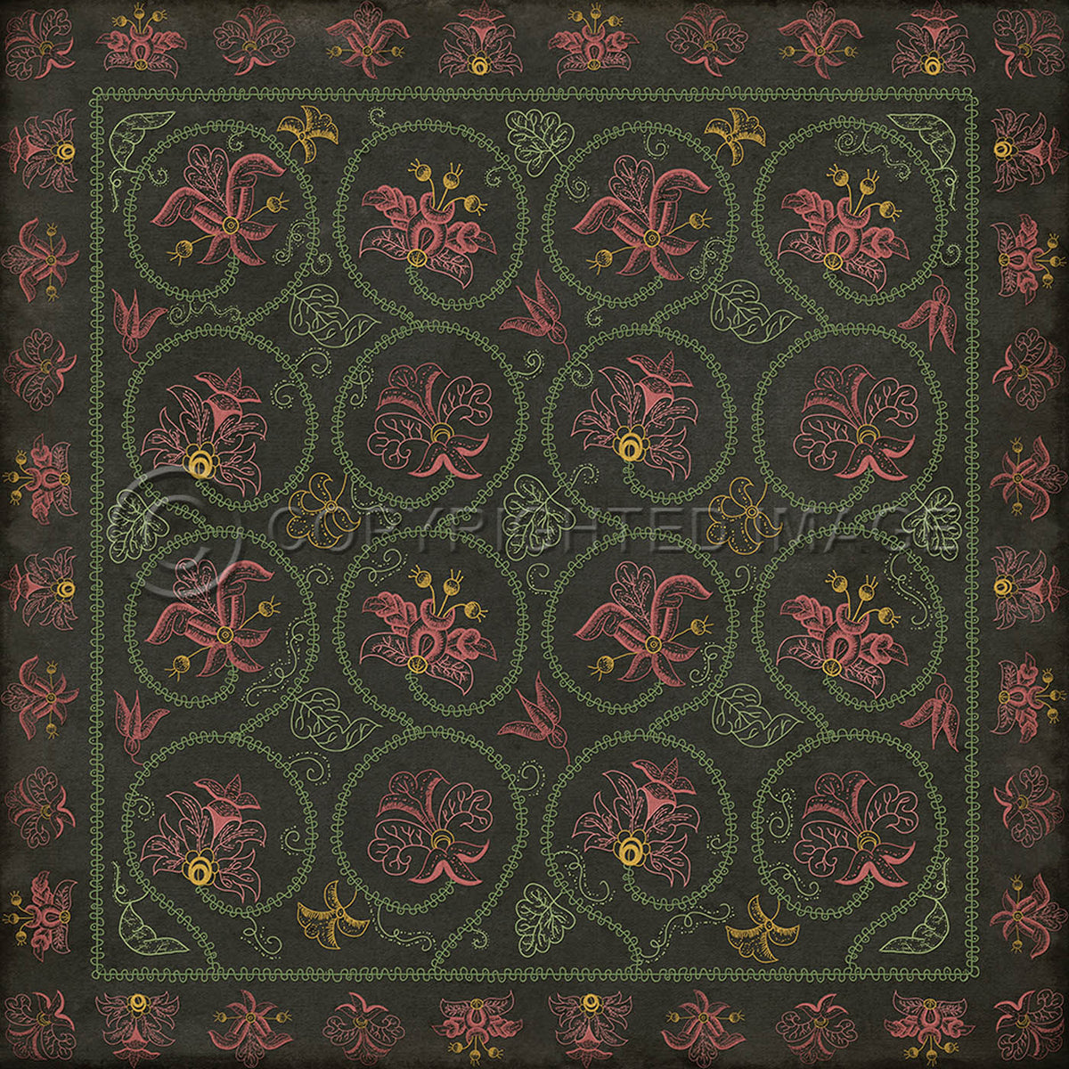 Crewelwork Dianthus 120x120