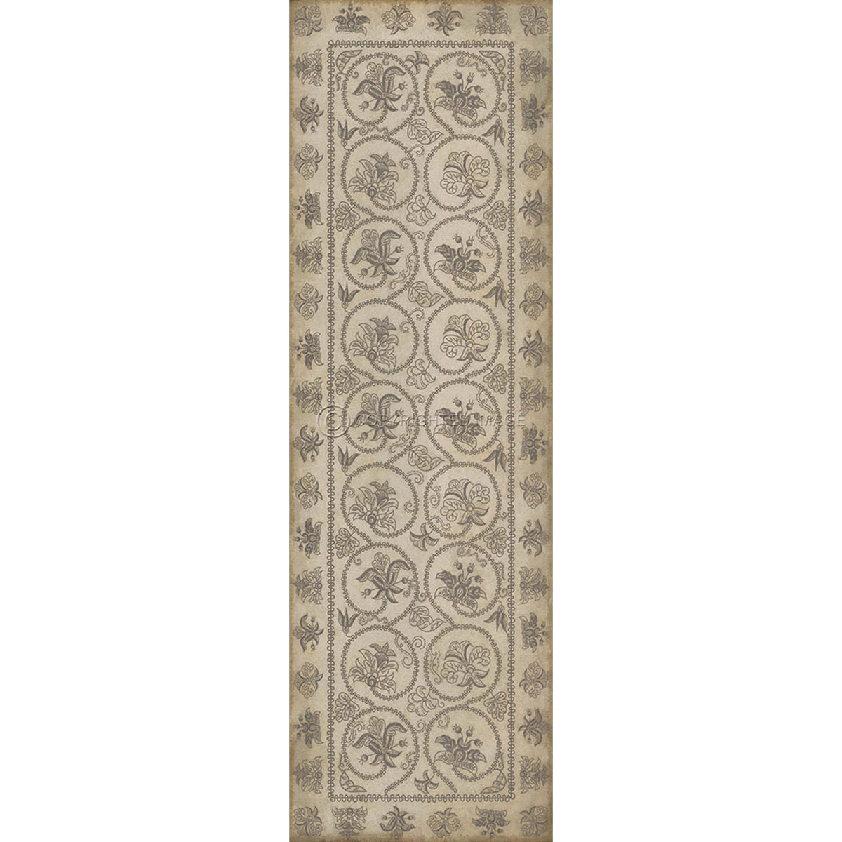 Crewelwork Hollyhock 36x115