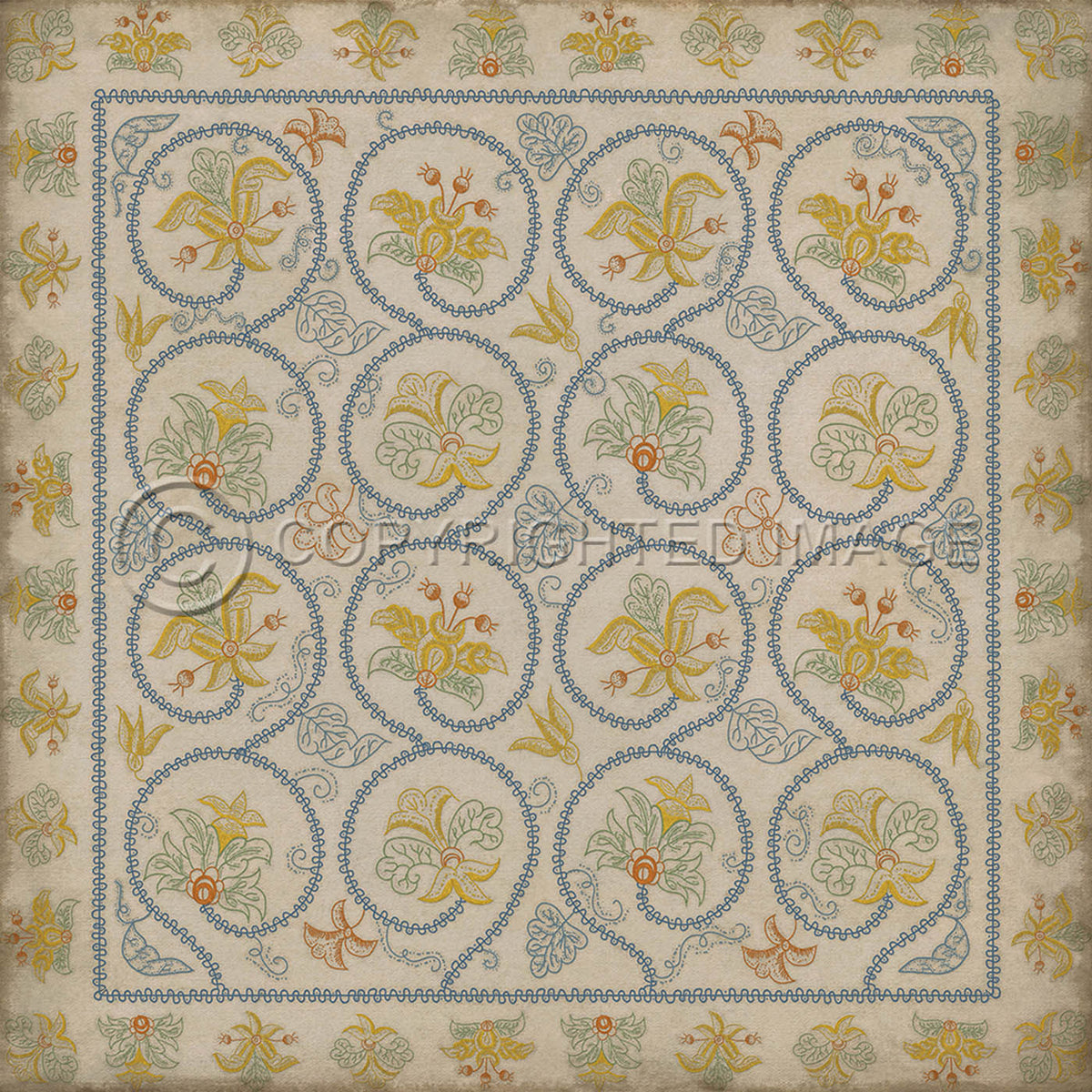 Crewelwork Sweetflag 36x36