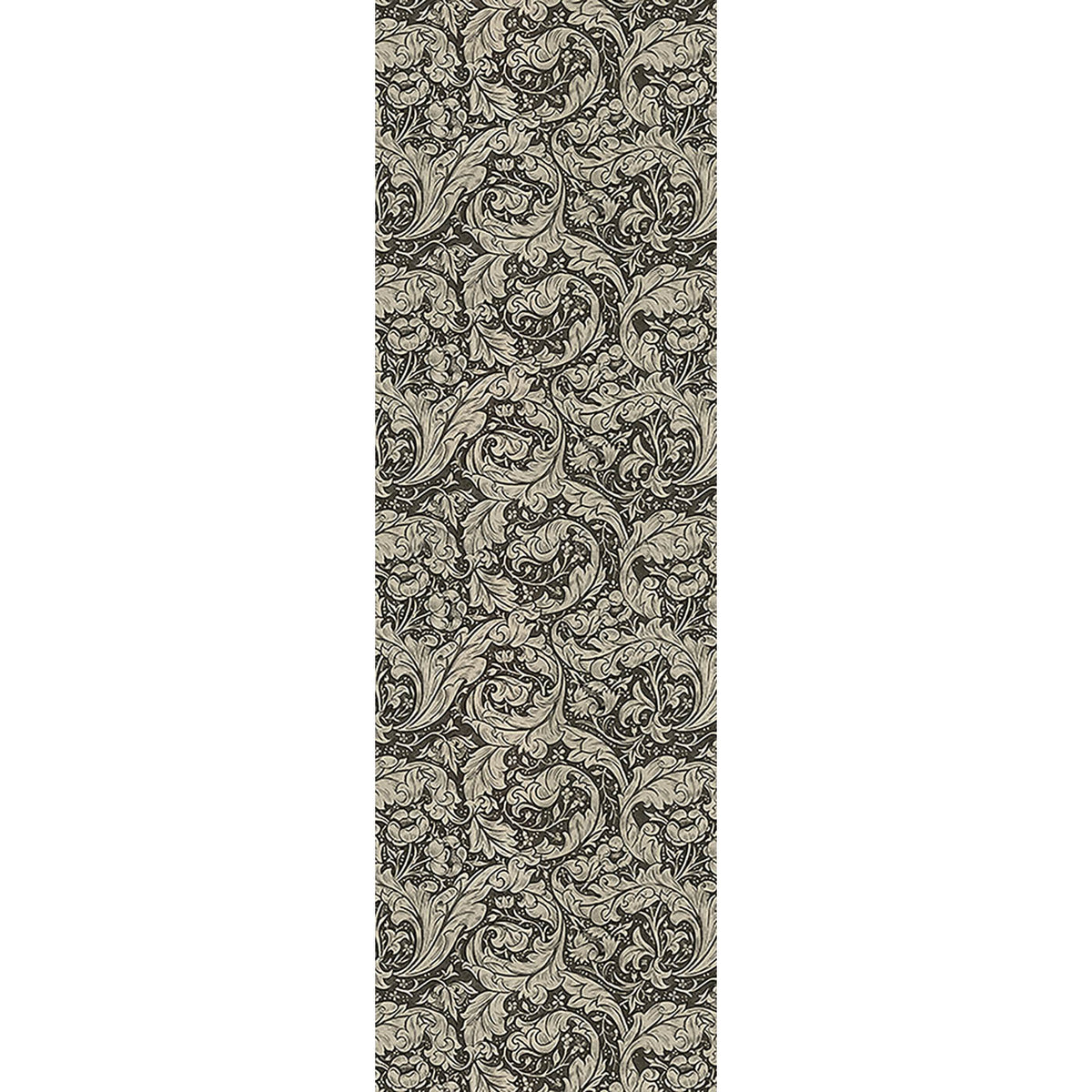 Bachelors Button Black and Linen 36x115