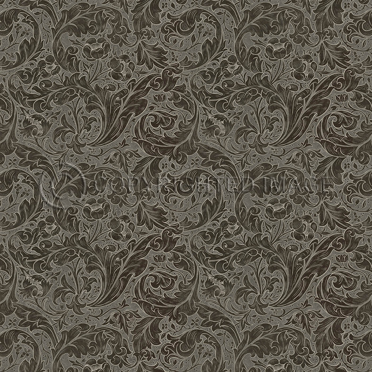 Bachelors Button Charcoal 60x60