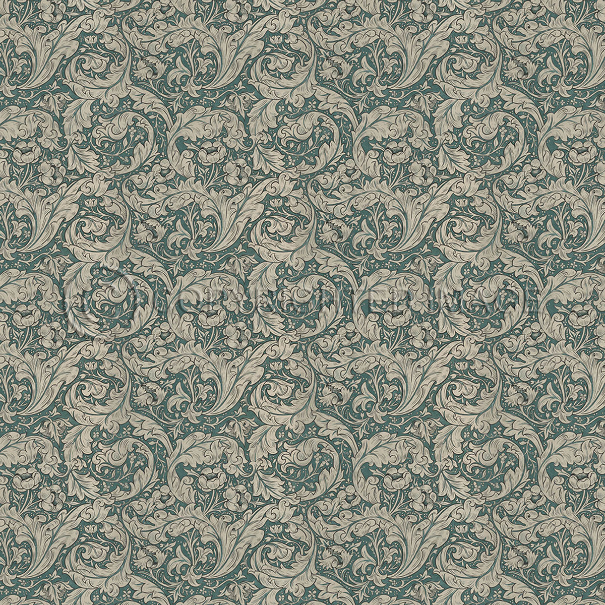 Bachelors Button Mineral and Linen 96x96