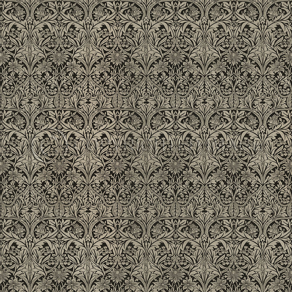 Bluebell Calico and Black 36x36