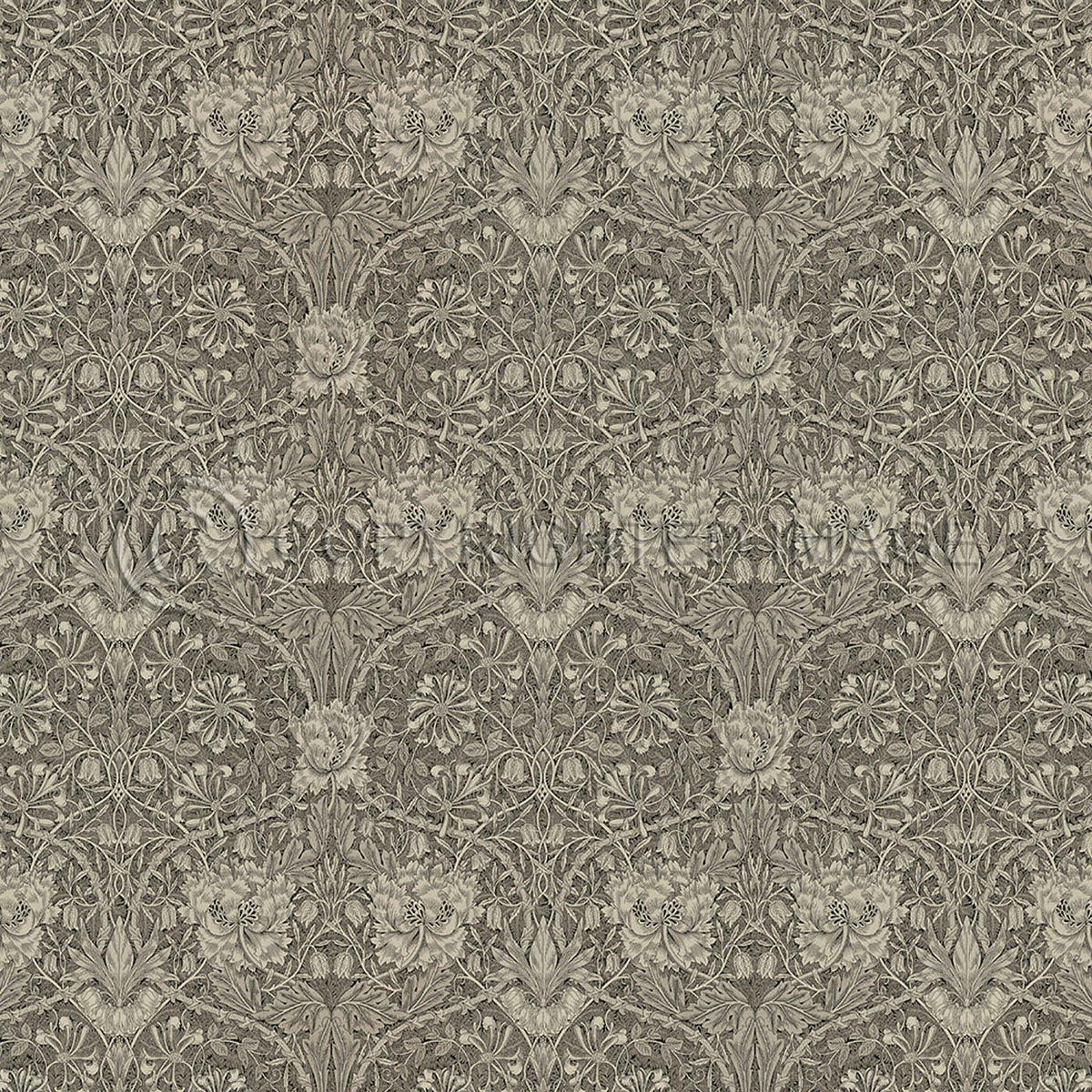 Honeysuckle and Tulip Birch Grey 36x36