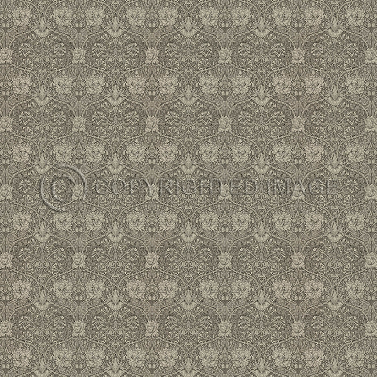 Honeysuckle and Tulip Birch Grey 72x72