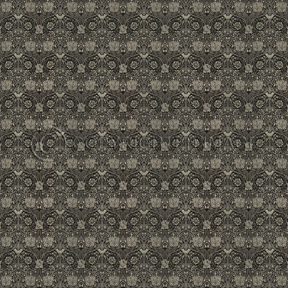 Honeysuckle and Tulip Black 96x96