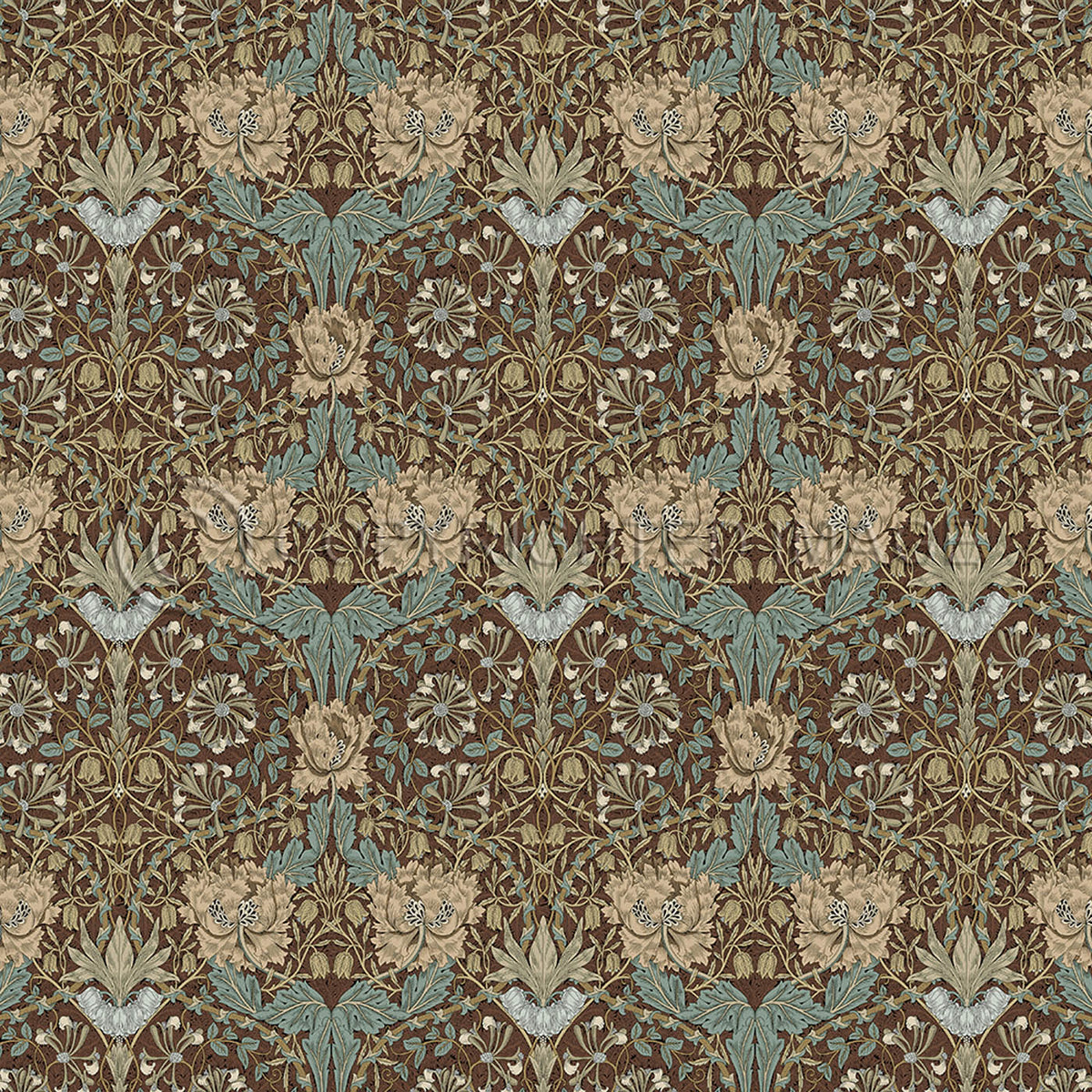 Honeysuckle and Tulip Bullrush 36x36