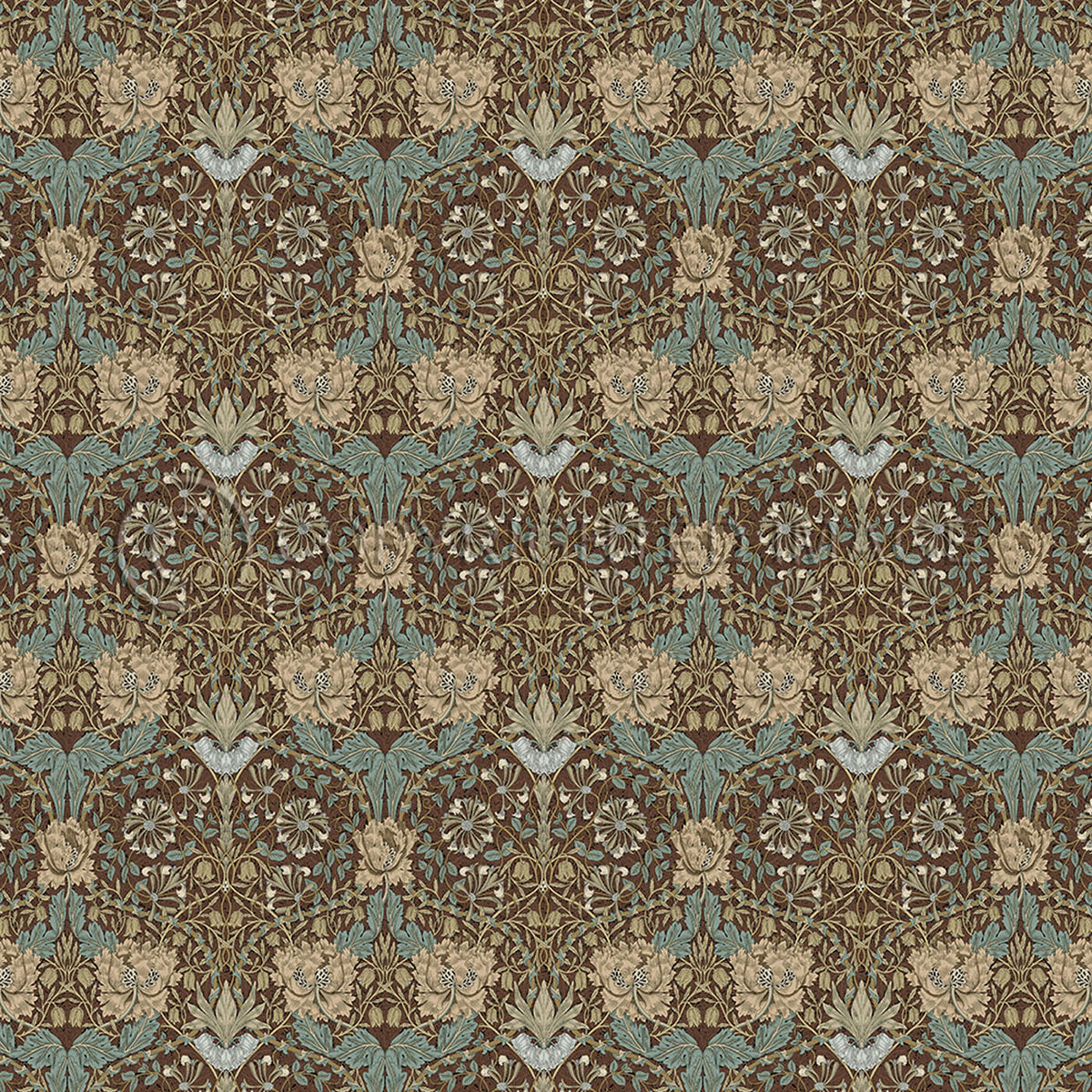 Honeysuckle and Tulip Bullrush 48x48