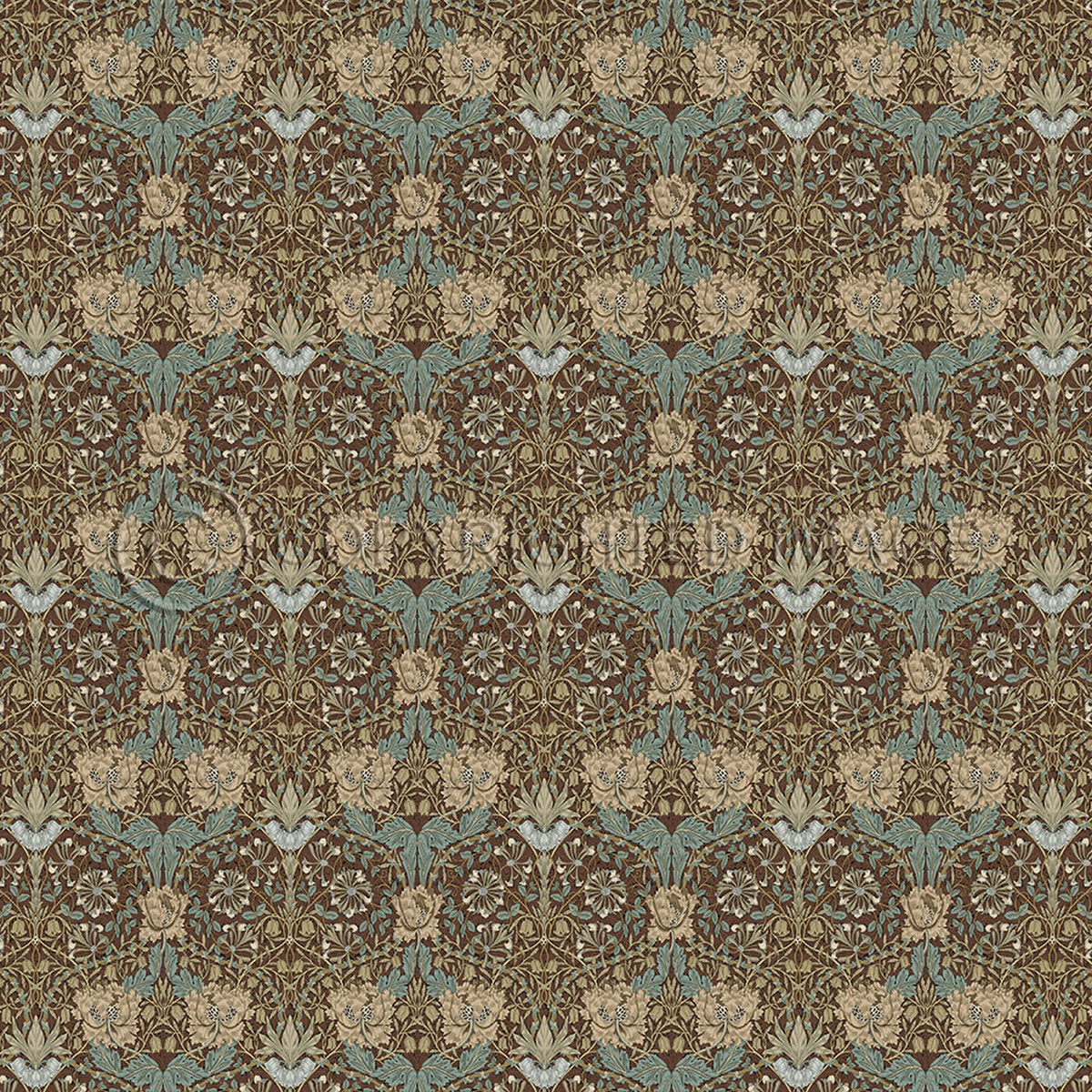 Honeysuckle and Tulip Bullrush 60x60