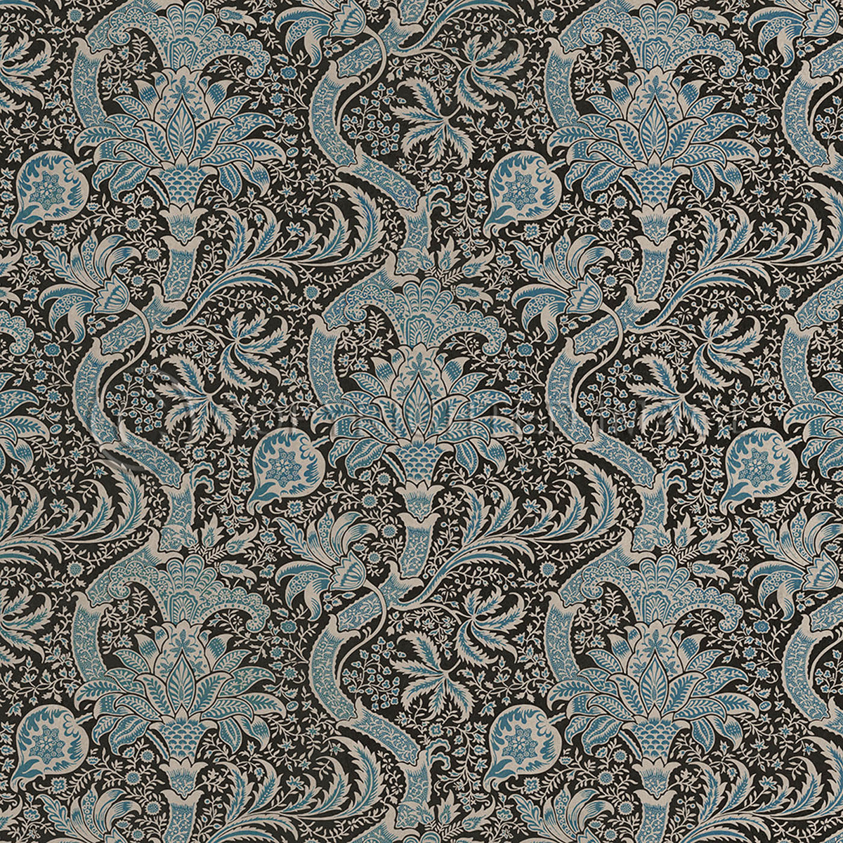 Indian Black and Cobalt 72x72