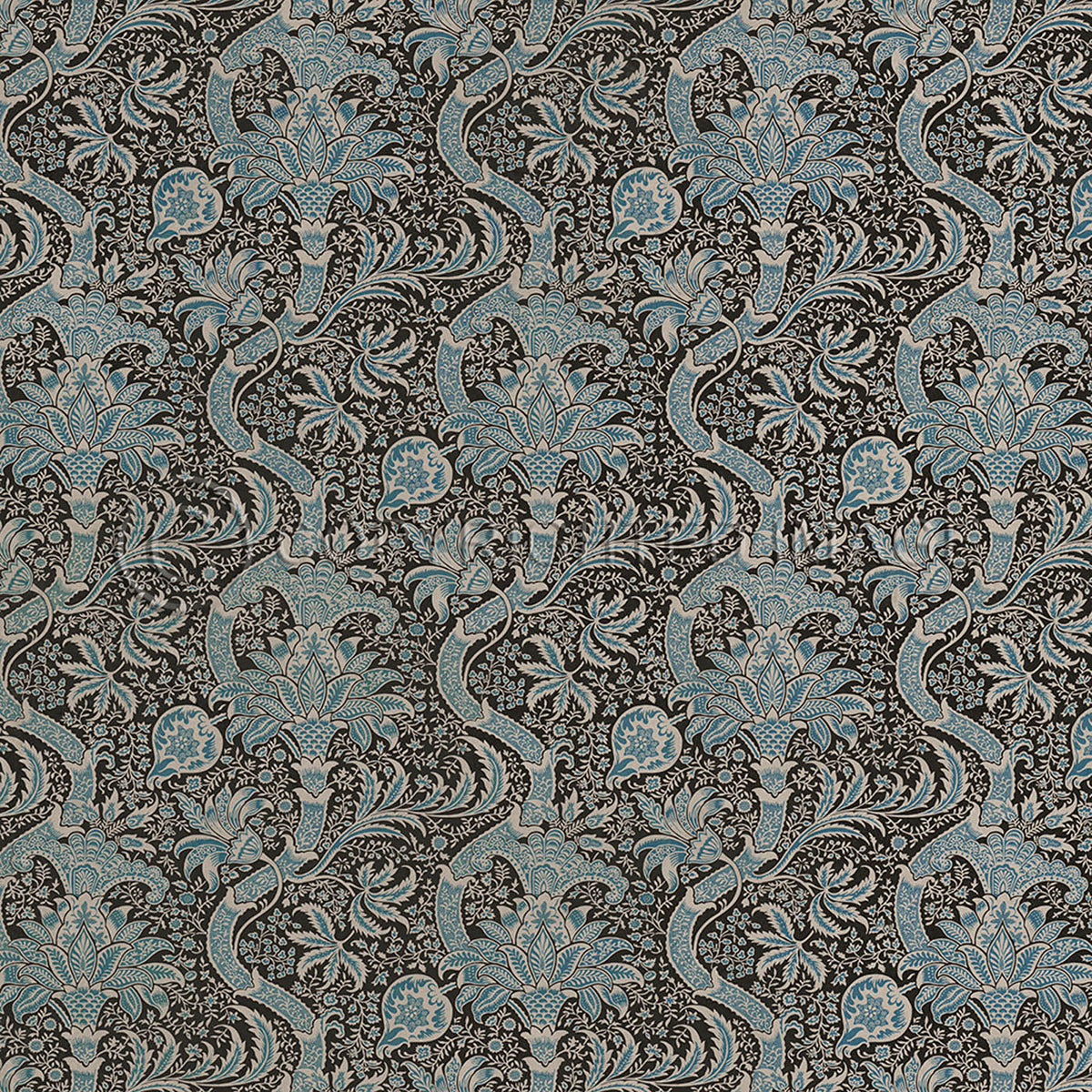 Indian Black and Cobalt 96x96