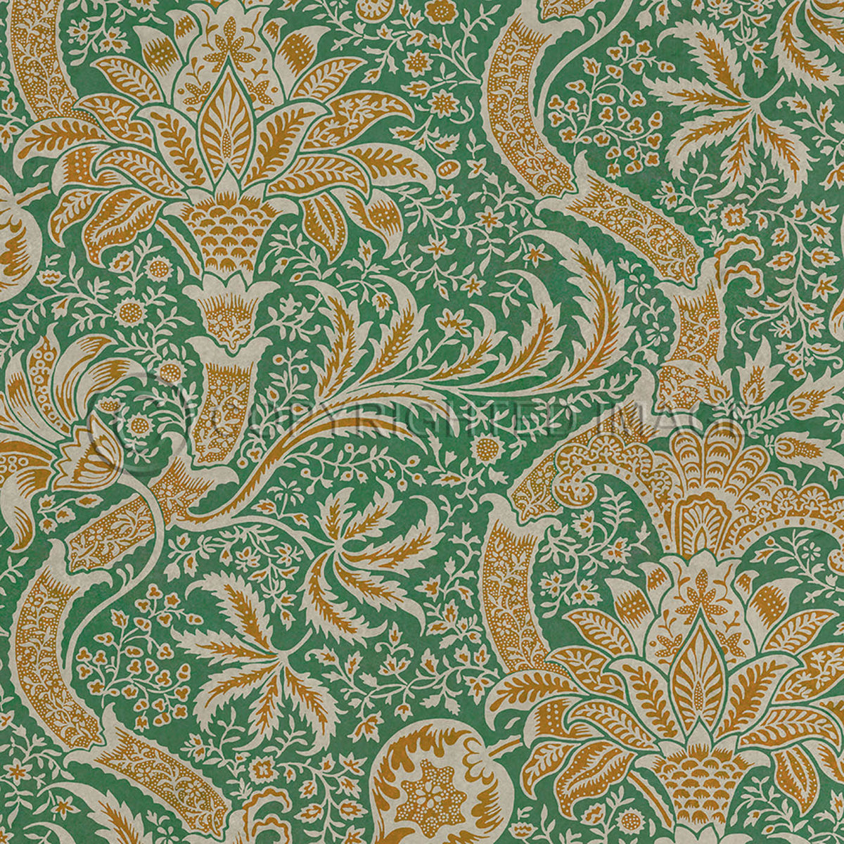 Indian Orange and Fern 36x36