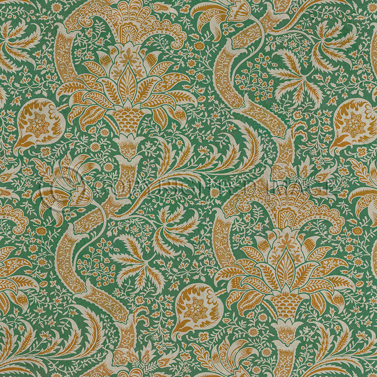 Indian Orange and Fern 48x48