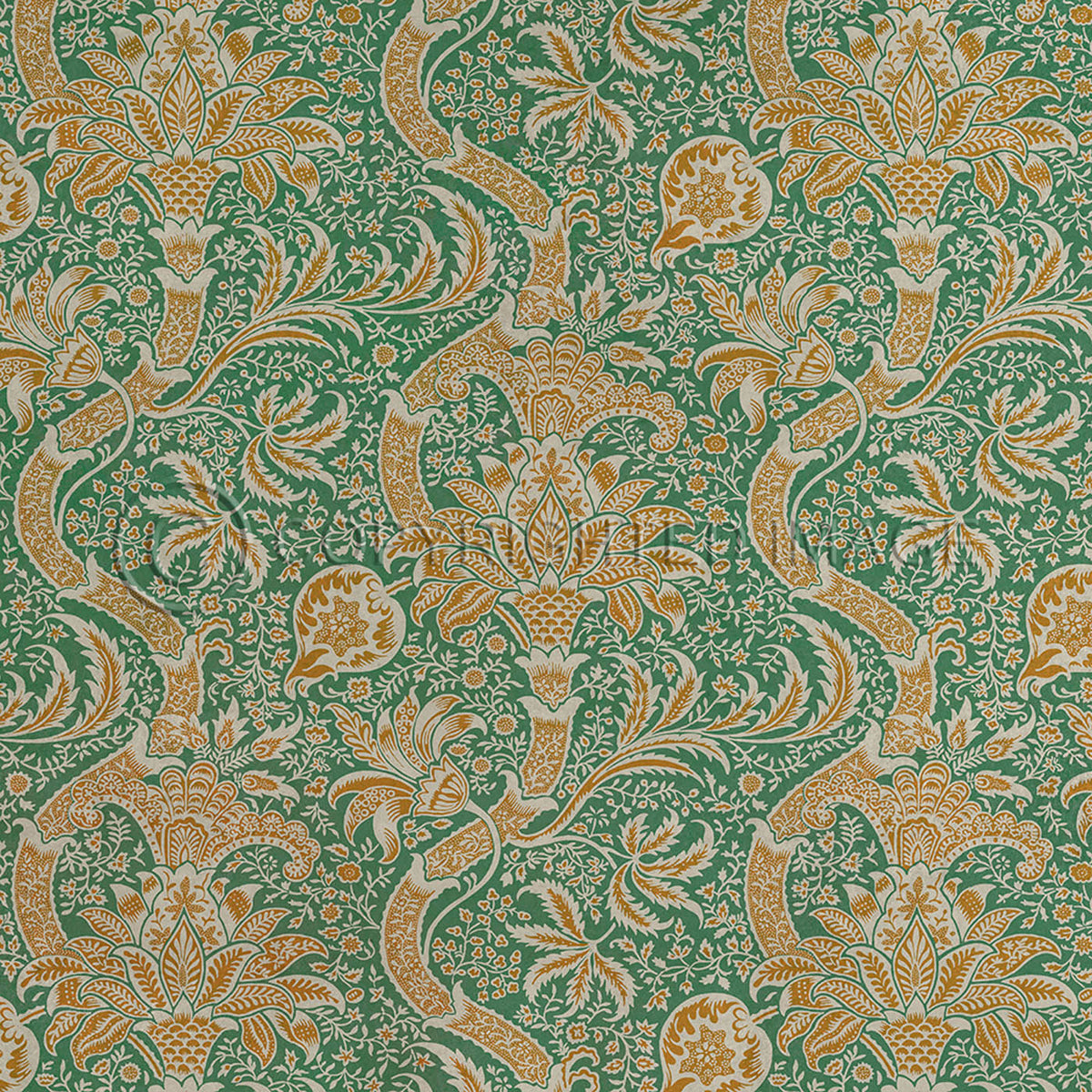 Indian Orange and Fern 60x60